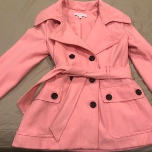 Pink pea coat